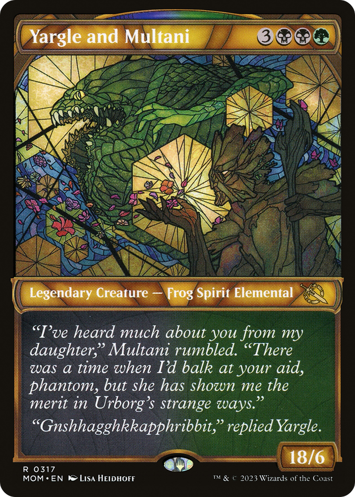 Yargle and Multani (Showcase Planar Booster Fun) [March of the Machine] Magic: The Gathering