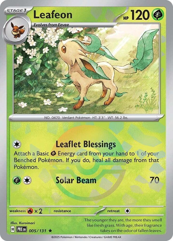 Leafeon (005/131) (Poke Ball Pattern) [Scarlet & Violet: Prismatic Evolutions] Pokémon