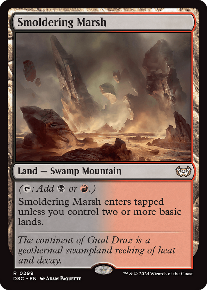 Smoldering Marsh [Duskmourn: House of Horror Commander] Magic: The Gathering