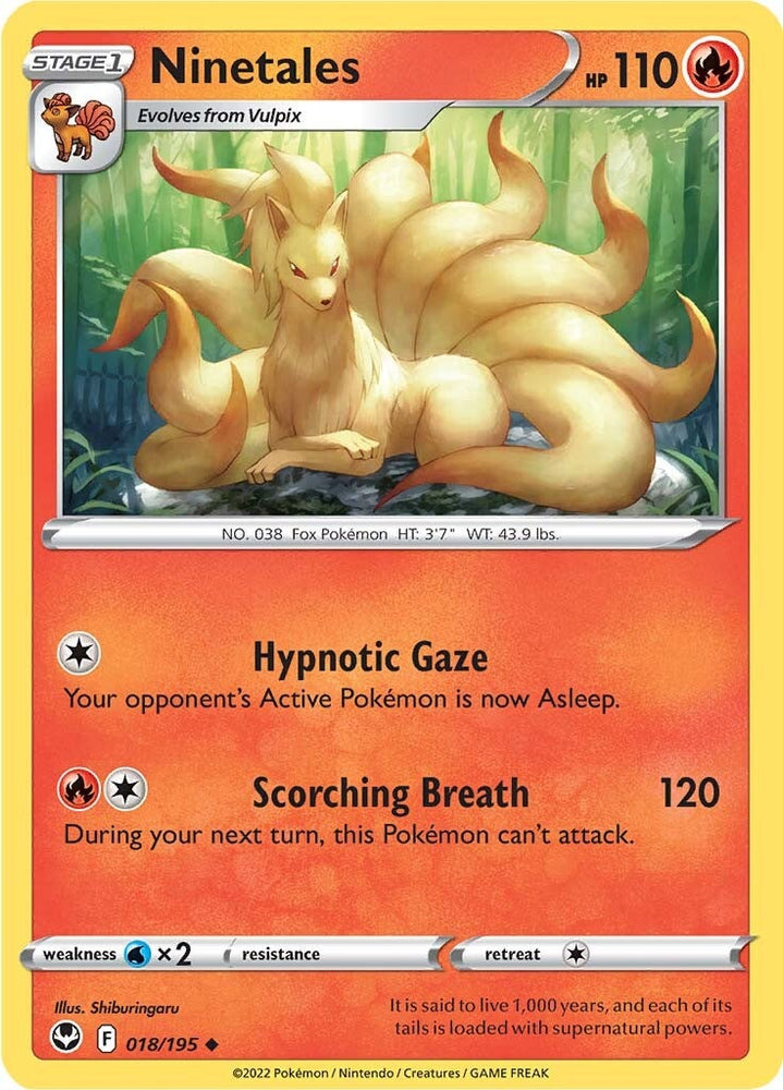 Ninetales (018/195) [Sword & Shield: Silver Tempest] Pokémon