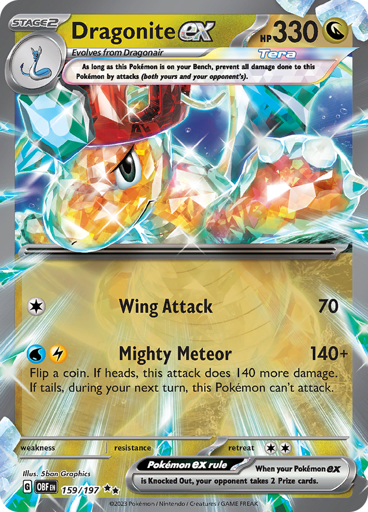Dragonite ex (159/197) [Scarlet & Violet: Obsidian Flames] Pokémon