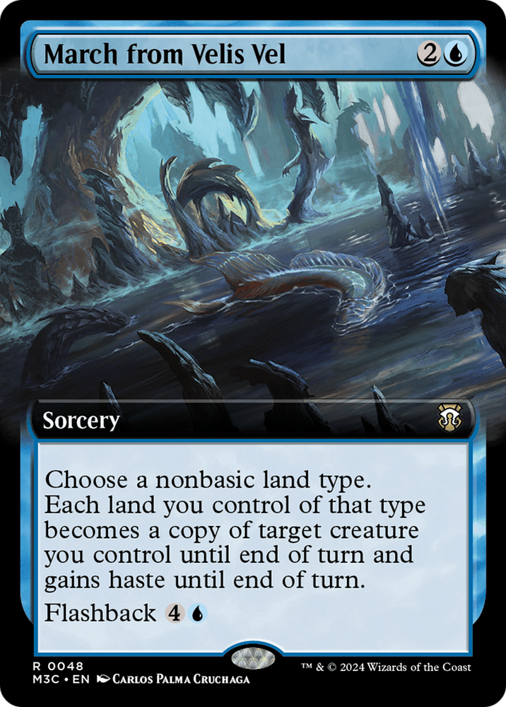 March from Velis Vel (Extended Art) (Ripple Foil) [Modern Horizons 3 Commander] Magic: The Gathering