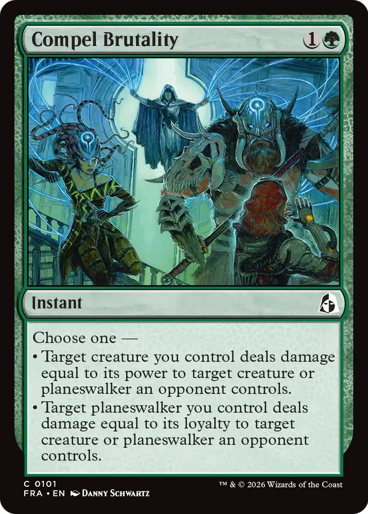 Compel Brutality [Reality Fracture] Magic: The Gathering