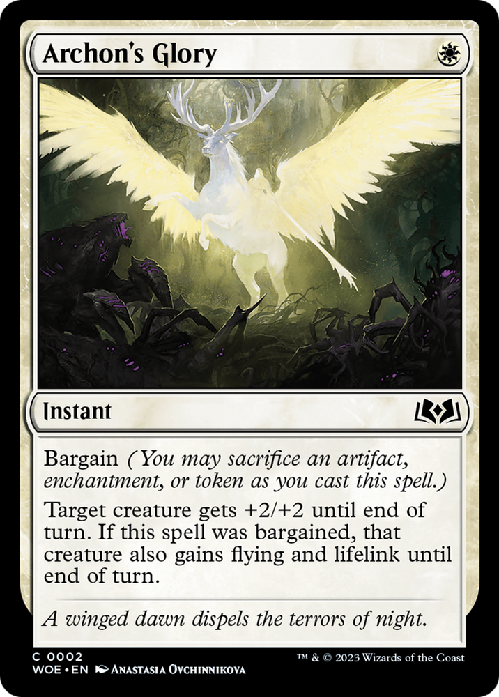 Archon's Glory [Wilds of Eldraine] Magic: The Gathering