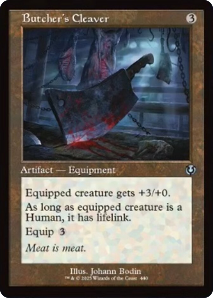 Butcher's Cleaver (Retro Frame) [Innistrad Remastered] Magic: The Gathering