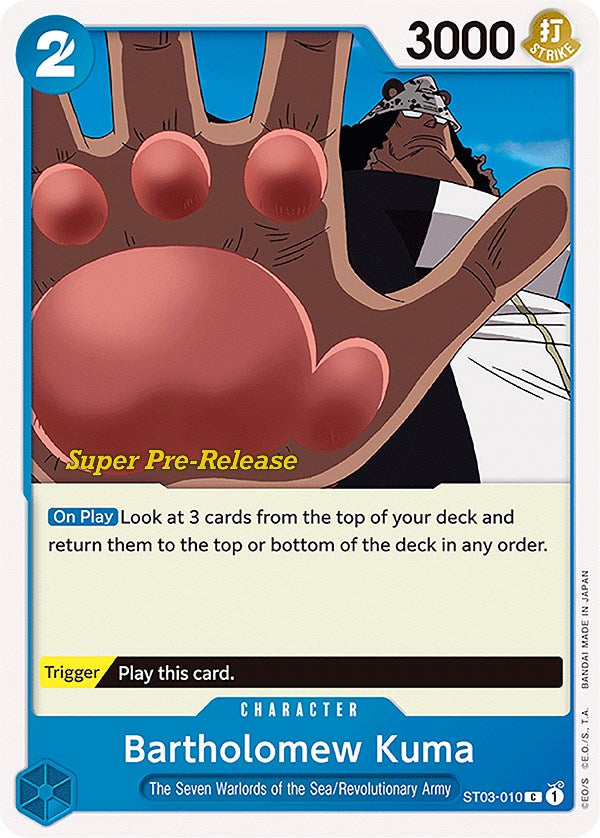 Bartholomew Kuma [Super Pre-Release Starter Deck: The Seven Warlords of the Sea] Bandai