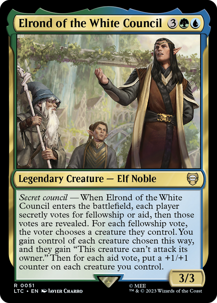 Elrond of the White Council [The Lord of the Rings: Tales of Middle-Earth Commander] Magic: The Gathering