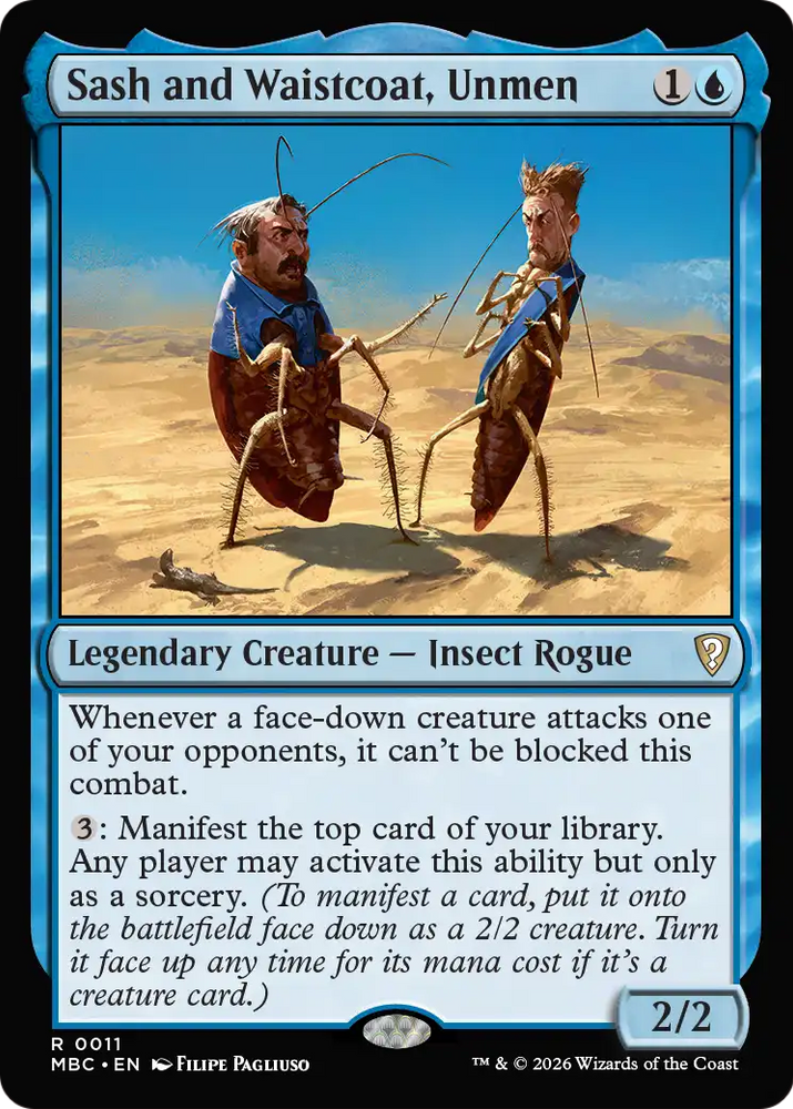 Sash and Waistcoat, Unmen [Mystery Booster: Commander Edition] Magic: The Gathering
