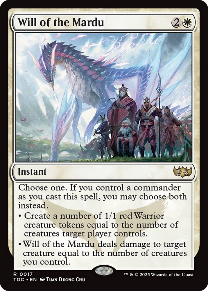 Will of the Mardu [Tarkir: Dragonstorm Commander] Magic: The Gathering