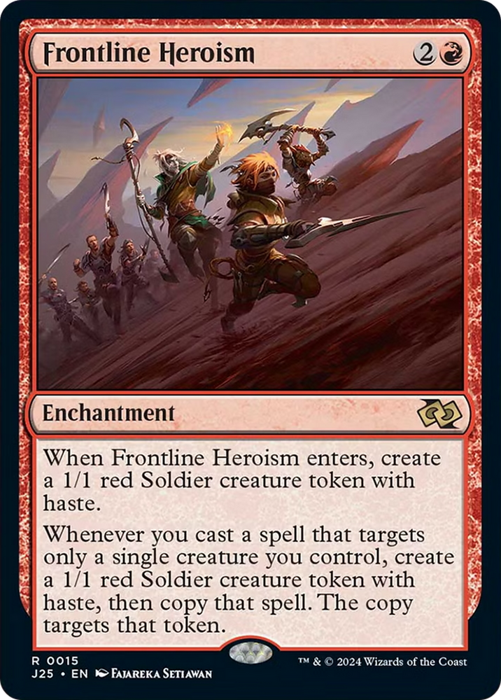 Frontline Heroism [Foundations Jumpstart] Magic: The Gathering