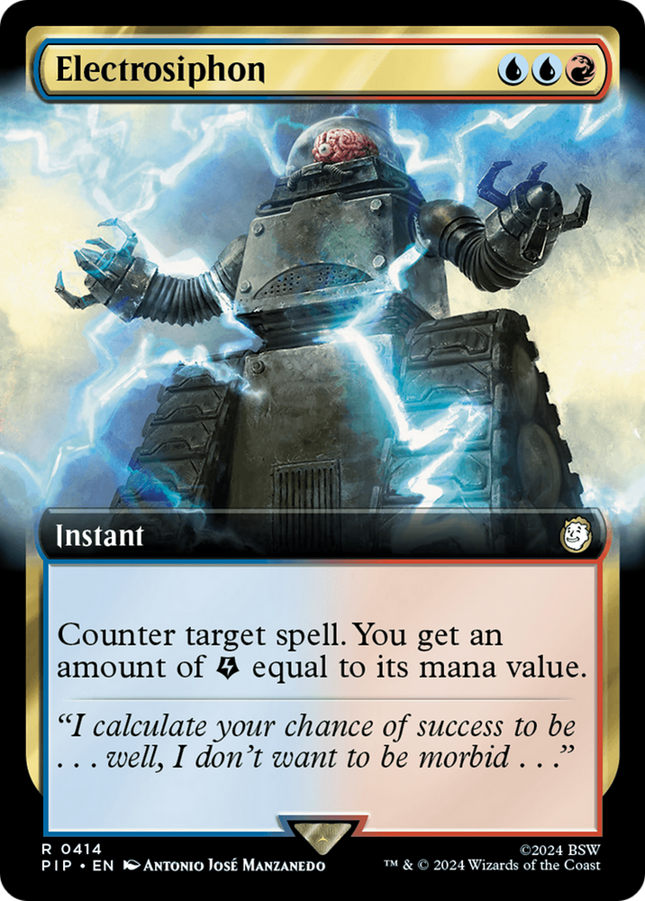 Electrosiphon (Extended Art) [Fallout] Magic: The Gathering
