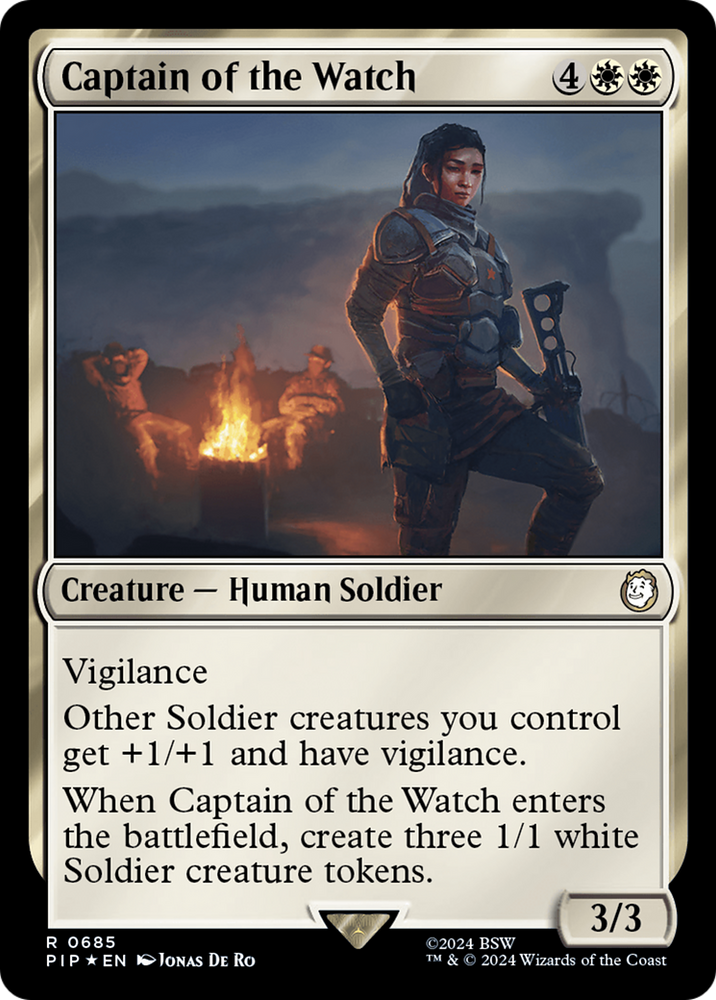Captain of the Watch (Surge Foil) [Fallout] Magic: The Gathering
