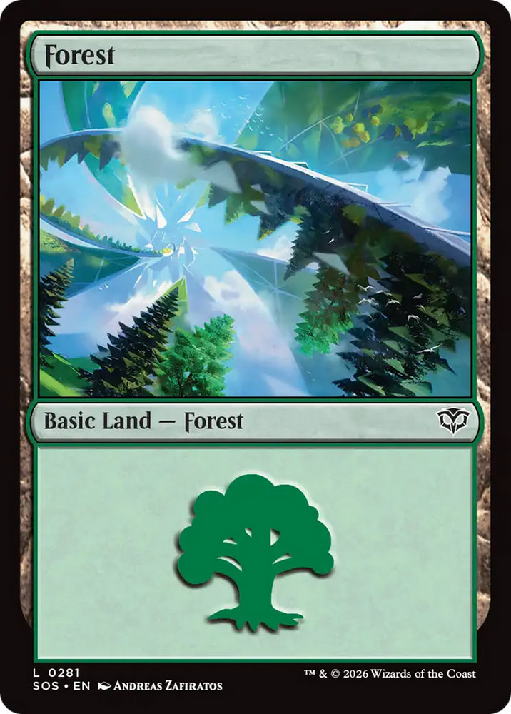 Forest (0281) [Secrets of Strixhaven] Magic: The Gathering