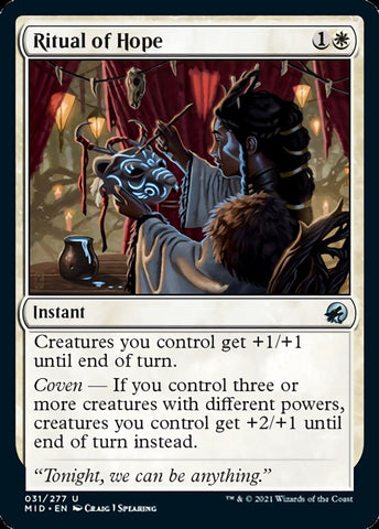 Ritual of Hope [Innistrad: Midnight Hunt] Magic: The Gathering