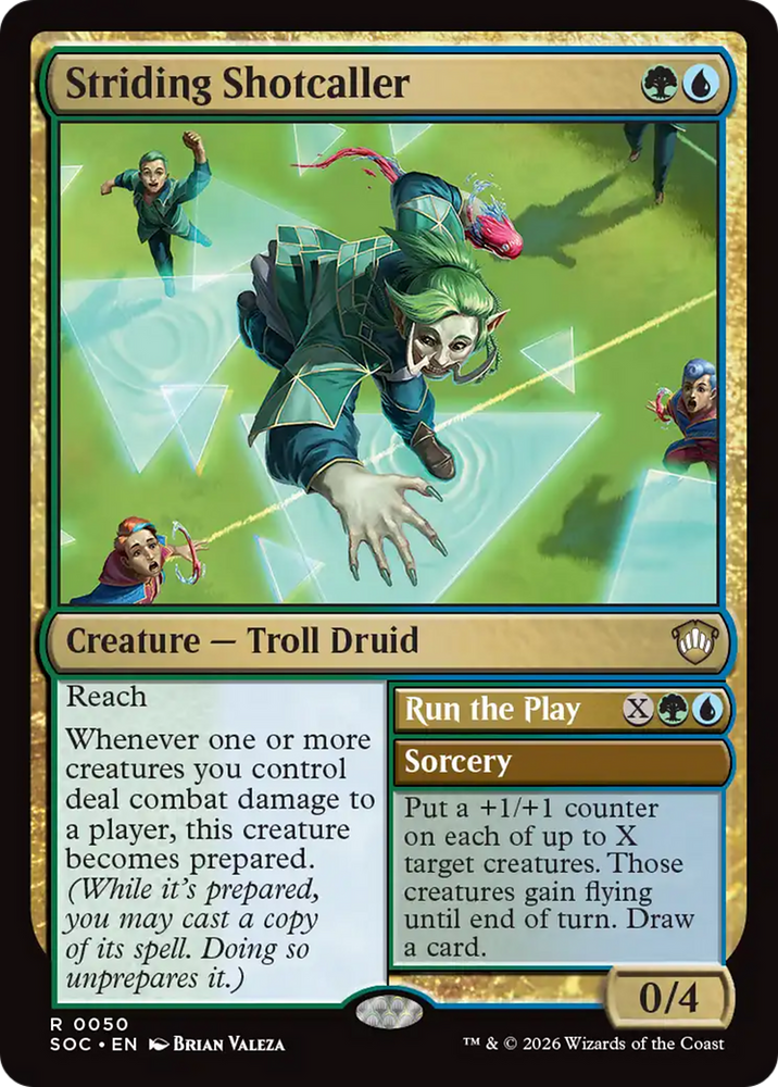 Striding Shotcaller [Secrets of Strixhaven Commander] Magic: The Gathering