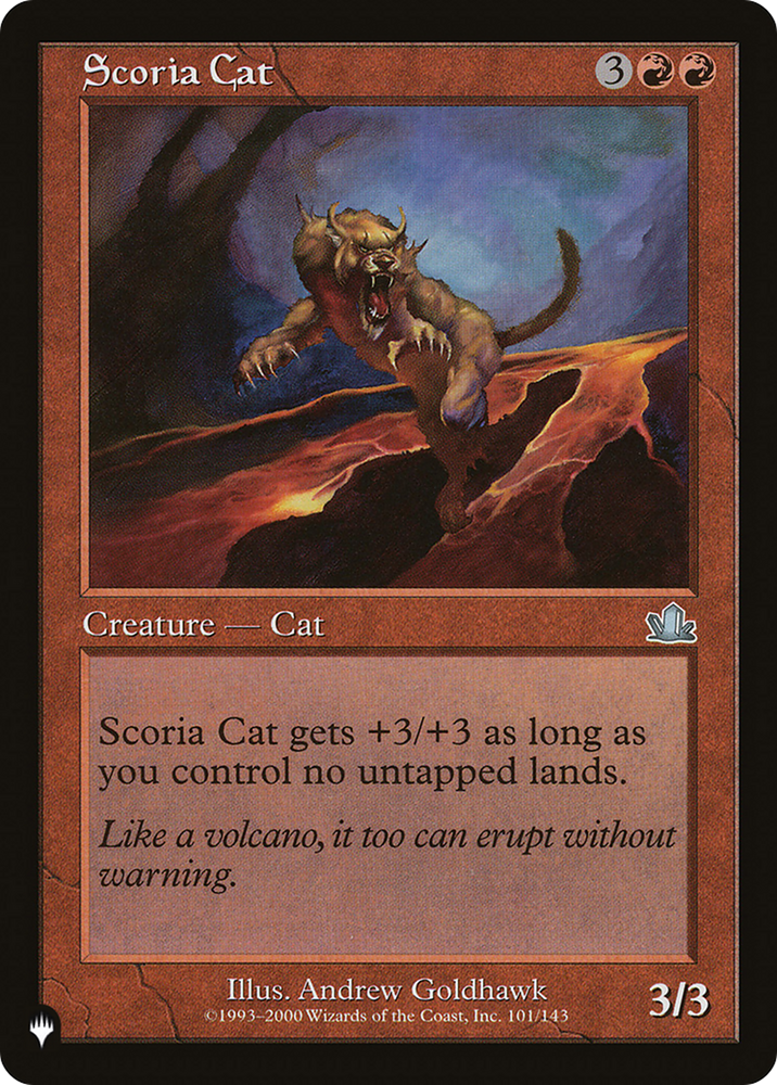 Scoria Cat [The List] Magic: The Gathering