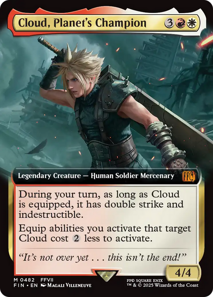 Cloud, Planet's Champion (Extended Art) [FINAL FANTASY] Magic: The Gathering