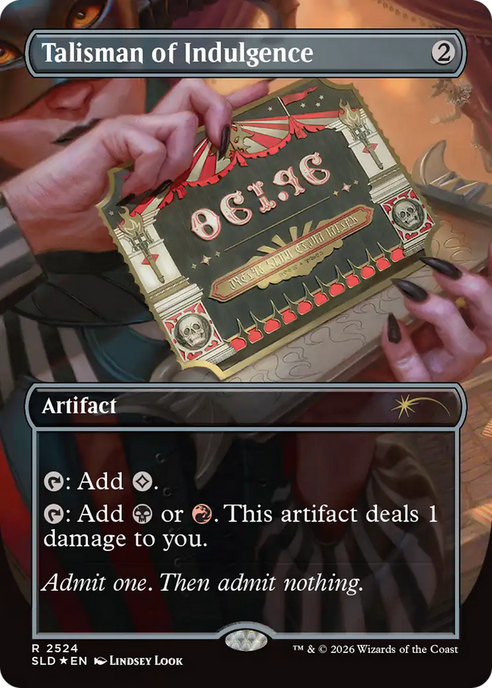 Talisman of Indulgence [Secret Lair Drop Series] Magic: The Gathering