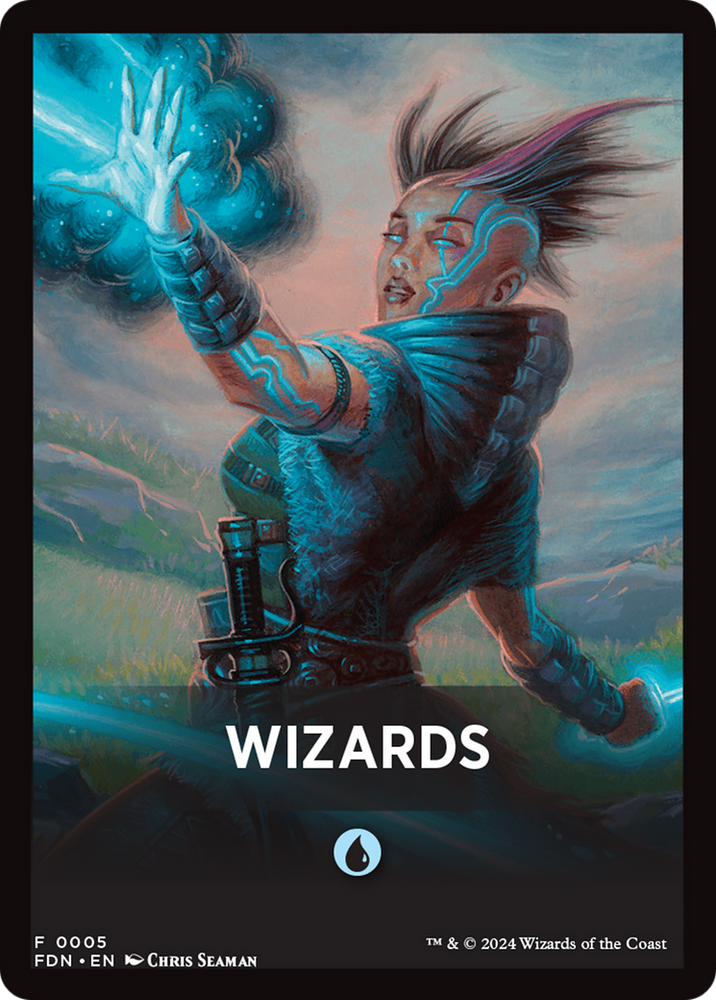 Wizards Theme Card [Foundations Tokens] Magic: The Gathering