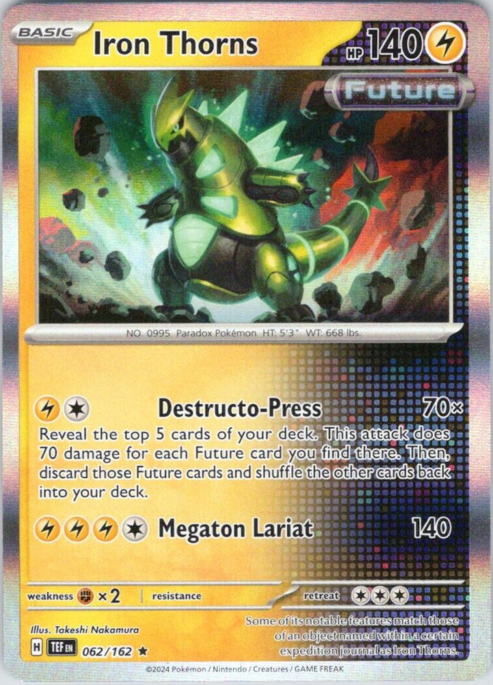 Iron Thorns (062/162) [Scarlet & Violet: Temporal Forces] Pokémon