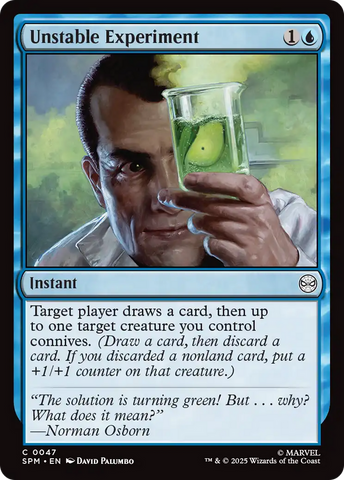 Unstable Experiment [Marvel's Spider-Man] Magic: The Gathering