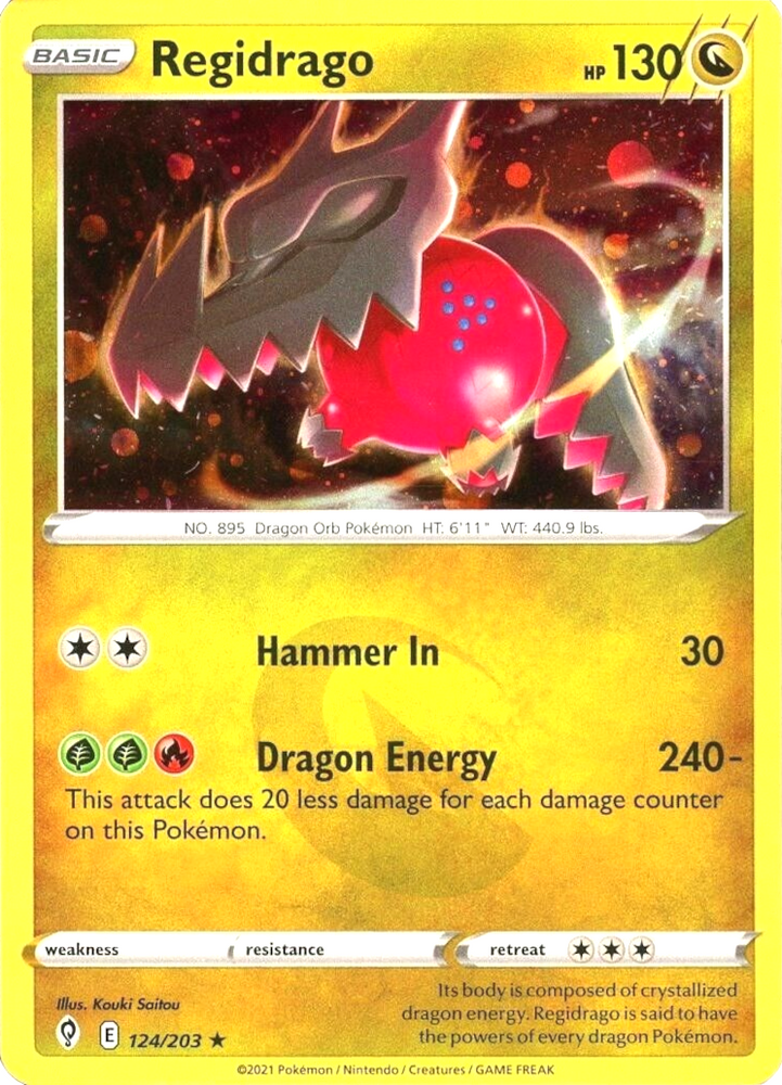 Regidrago (124/203) (Cosmos Holo) [Sword & Shield: Evolving Skies] Pokémon