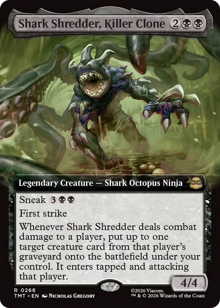 Shark Shredder, Killer Clone (Extended Art) [Teenage Mutant Ninja Turtles] Magic: The Gathering