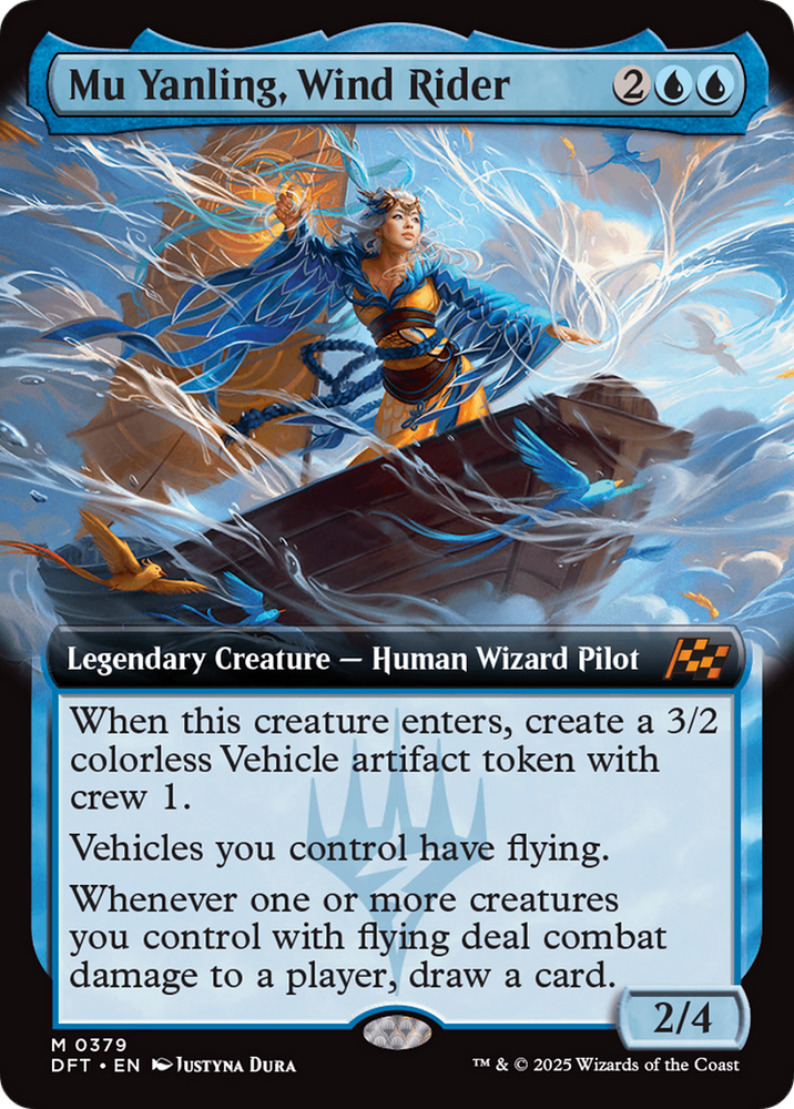Mu Yanling, Wind Rider (Extended Art) [Aetherdrift] Magic: The Gathering