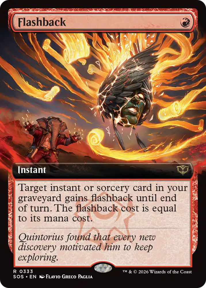 Flashback (Extended Art) [Secrets of Strixhaven] Magic: The Gathering