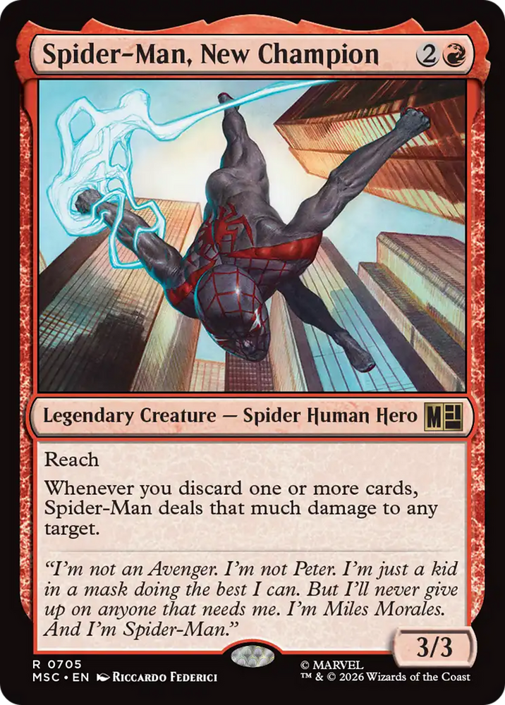 Spider-Man, New Champion [Marvel Super Heroes Commander] Magic: The Gathering