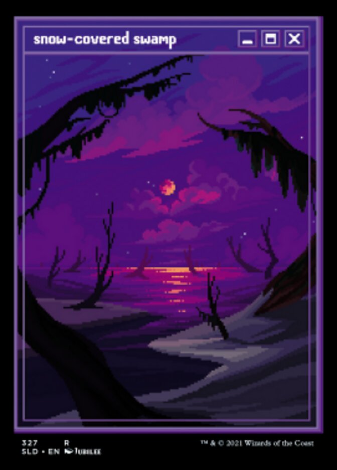 Snow-Covered Swamp (327) [Secret Lair Drop Series] Magic: The Gathering