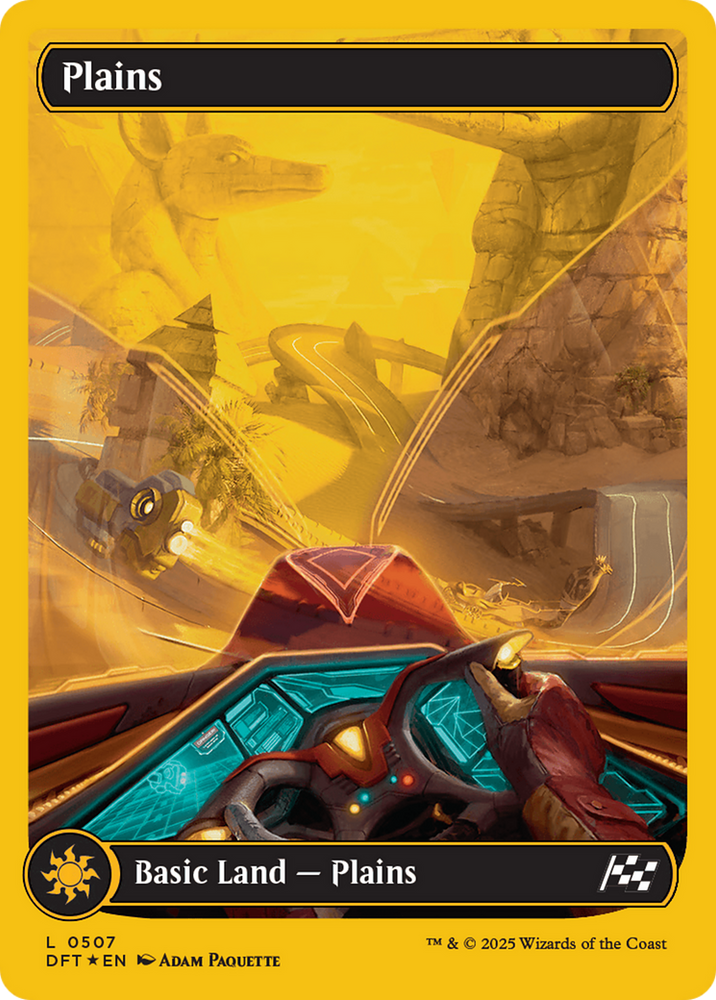 Plains (0507) (First-Place Foil) [Aetherdrift] Magic: The Gathering