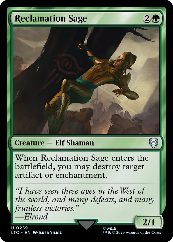 Reclamation Sage [The Lord of the Rings: Tales of Middle-Earth Commander] Magic: The Gathering