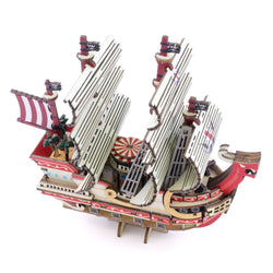 Wa-gu-mi One Piece Red Force Ship Model Wooden 3D Puzzles