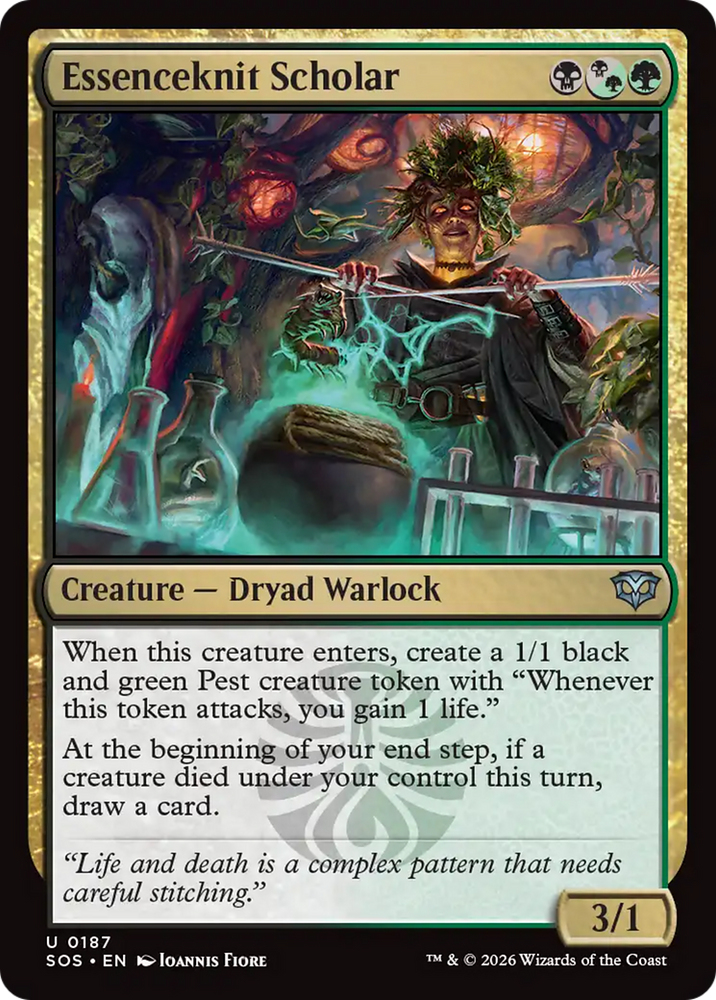 Essenceknit Scholar [Secrets of Strixhaven] Magic: The Gathering