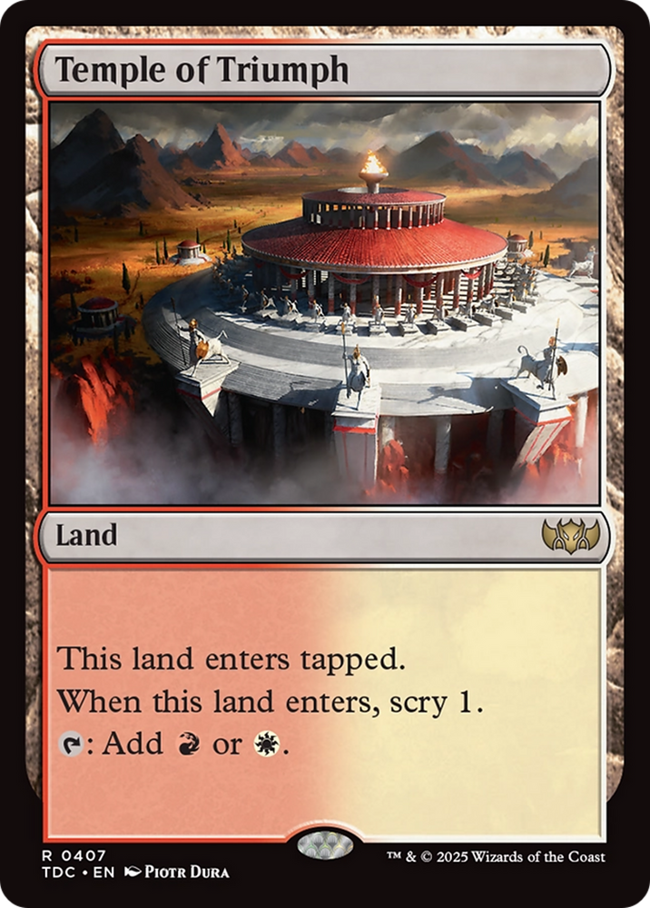 Temple of Triumph [Tarkir: Dragonstorm Commander] Magic: The Gathering