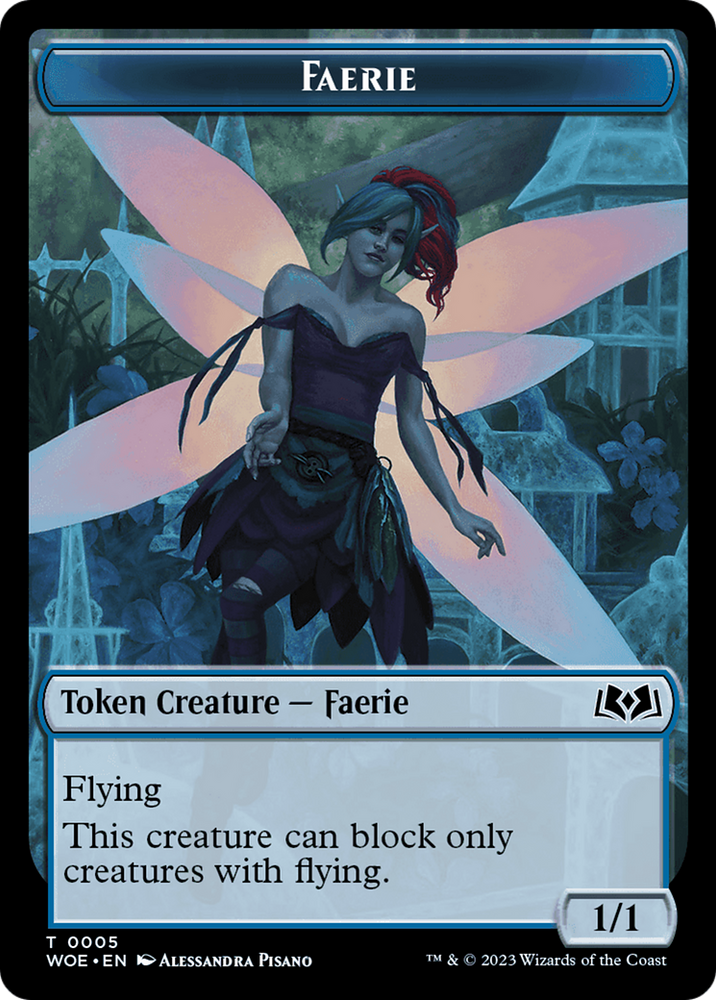 Faerie // Food (0010) Double-Sided Token [Wilds of Eldraine Tokens] Magic: The Gathering