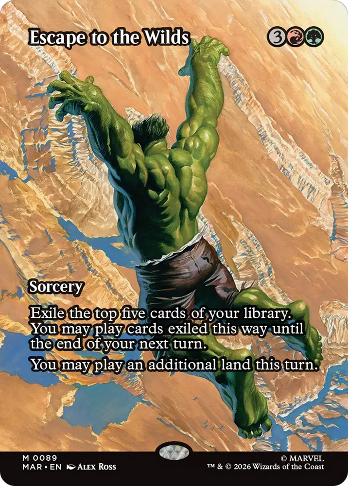 Escape to the Wilds (Borderless) [Marvel Universe: Eternal-Legal] Magic: The Gathering
