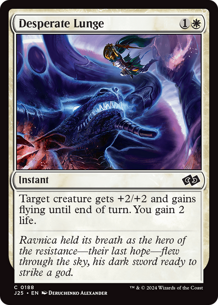 Desperate Lunge [Foundations Jumpstart] Magic: The Gathering