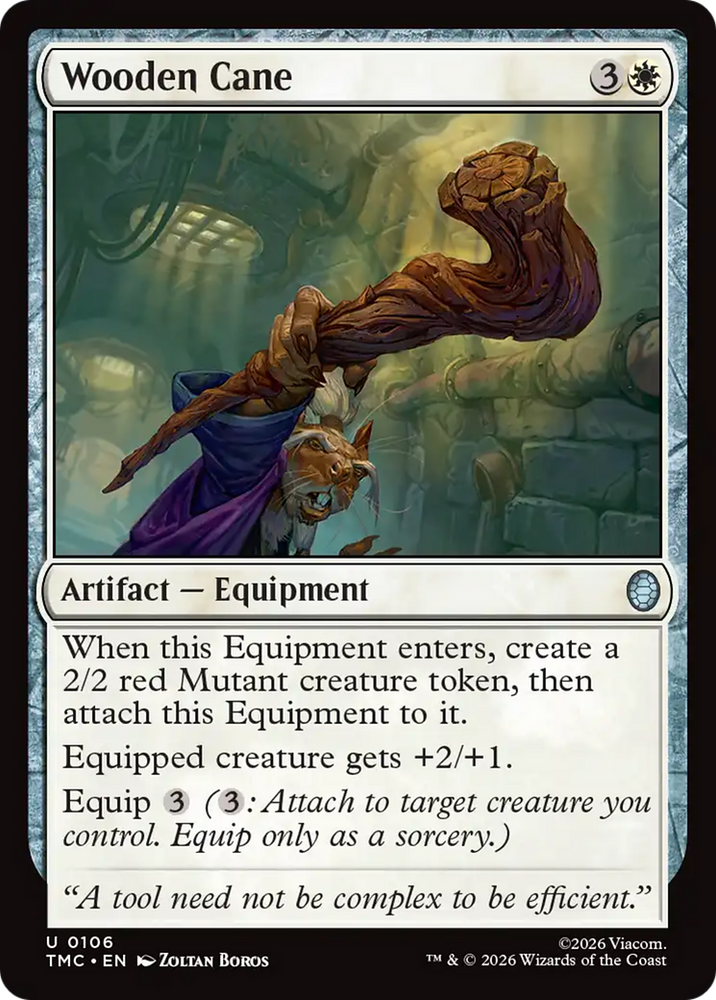 Wooden Cane [Teenage Mutant Ninja Turtles Commander] Magic: The Gathering