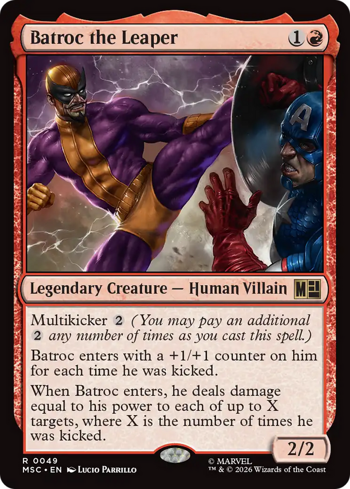 Batroc the Leaper [Marvel Super Heroes Commander] Magic: The Gathering