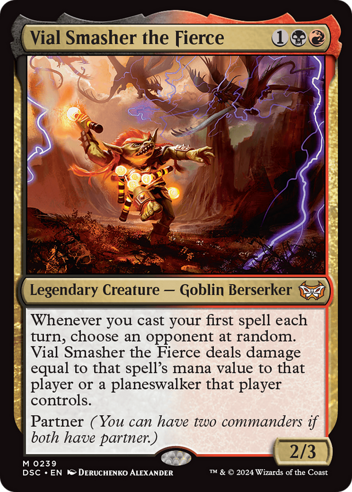 Vial Smasher the Fierce [Duskmourn: House of Horror Commander] Magic: The Gathering