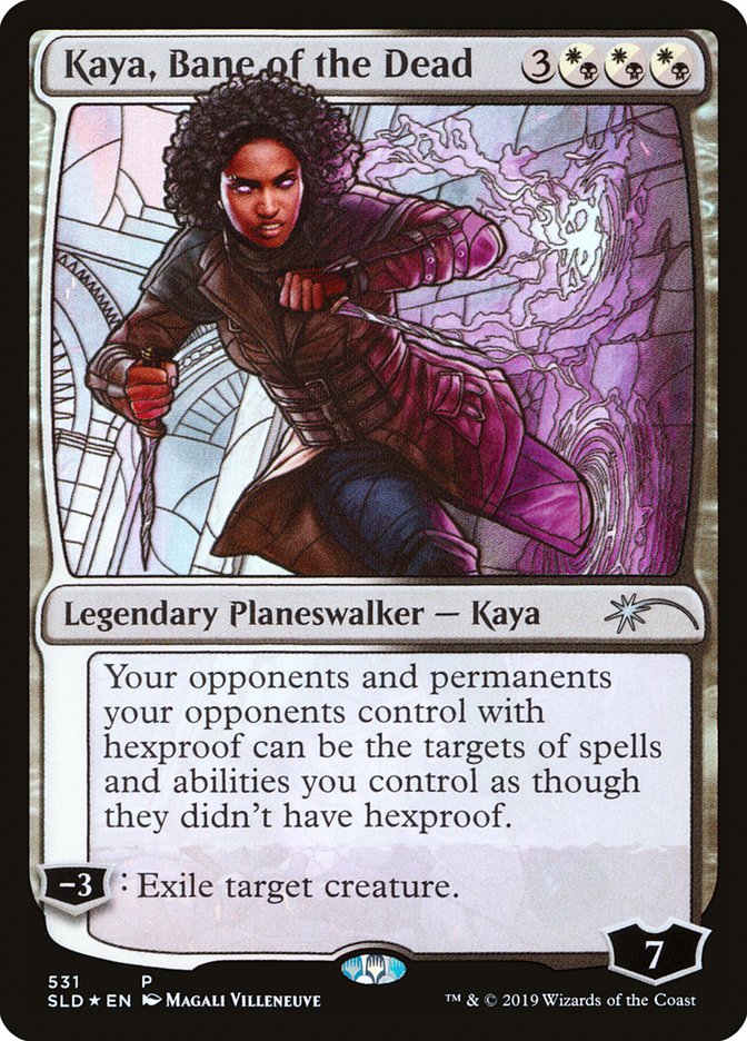 Kaya, Bane of the Dead (Stained Glass) [Secret Lair Drop Promos] Magic: The Gathering