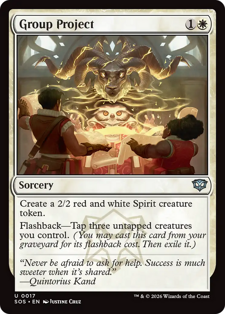 Group Project [Secrets of Strixhaven] Magic: The Gathering