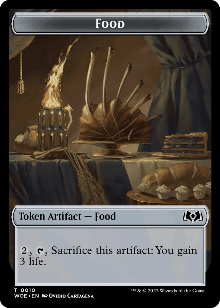 Treasure // Food (0010) Double-Sided Token [Wilds of Eldraine Tokens] Magic: The Gathering