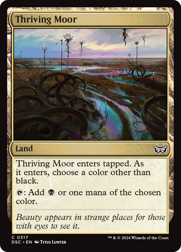 Thriving Moor [Duskmourn: House of Horror Commander] Magic: The Gathering