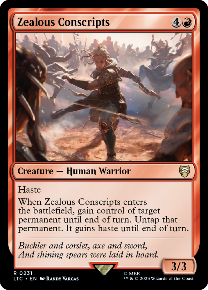 Zealous Conscripts [The Lord of the Rings: Tales of Middle-Earth Commander] Magic: The Gathering