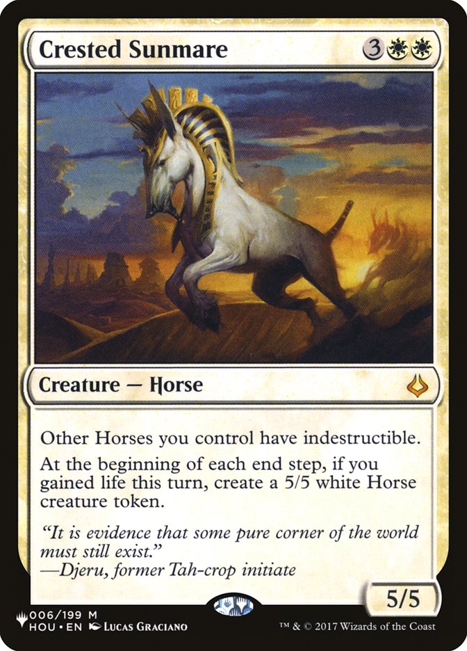 Crested Sunmare [The List] Magic: The Gathering