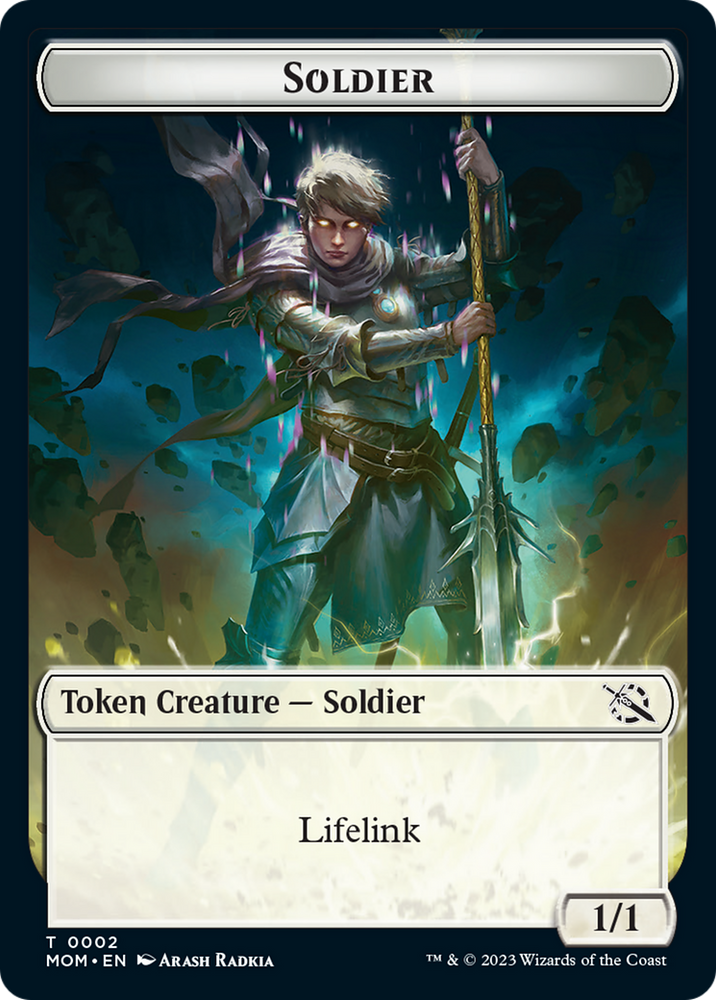 Soldier // Knight Double-Sided Token [March of the Machine Tokens] Magic: The Gathering