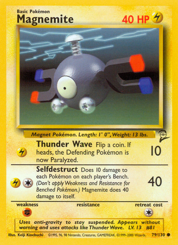 Magnemite (79/130) [Base Set 2] Pokémon